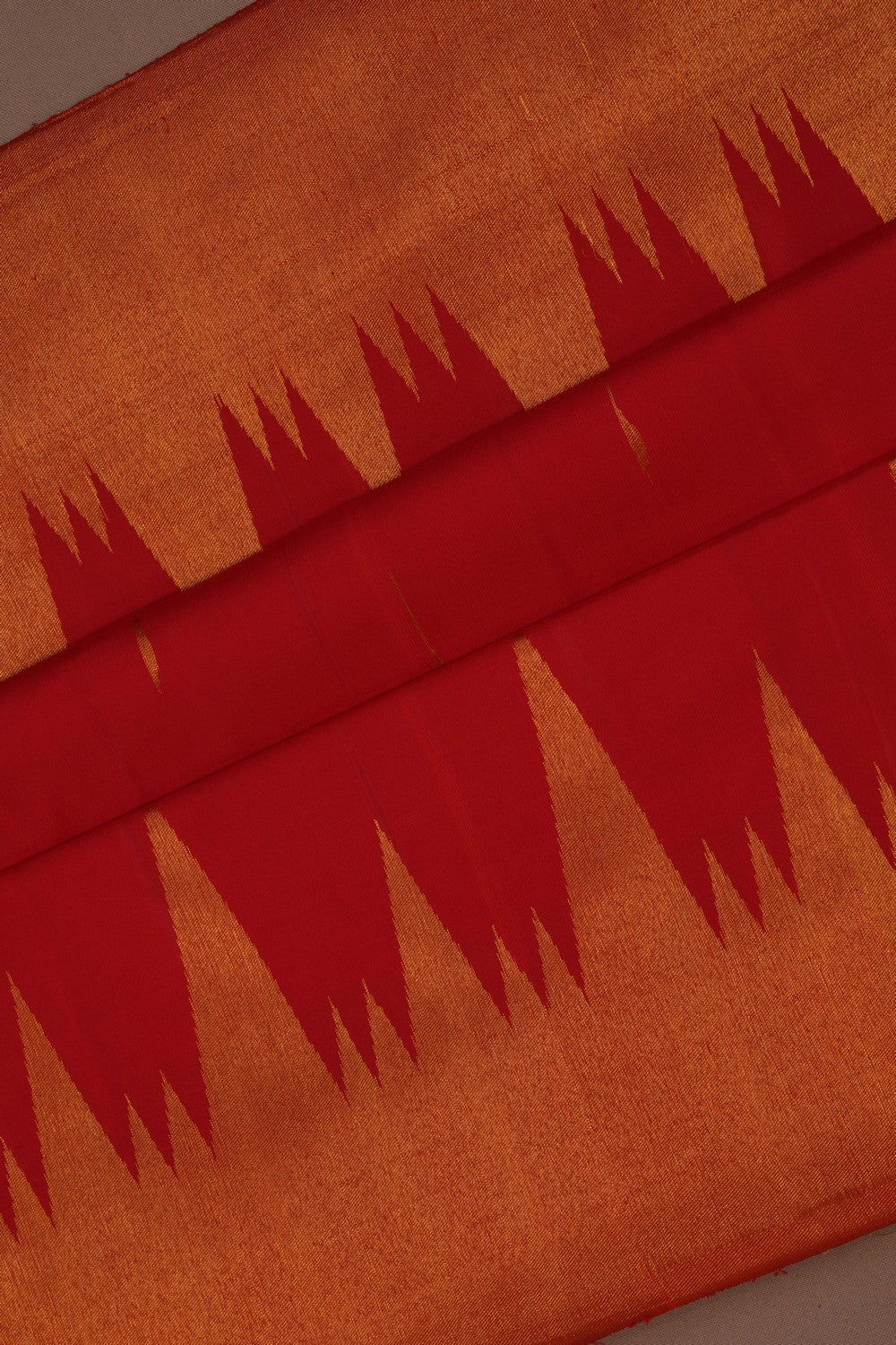 Image of Kanchipuram Silk Red Saree